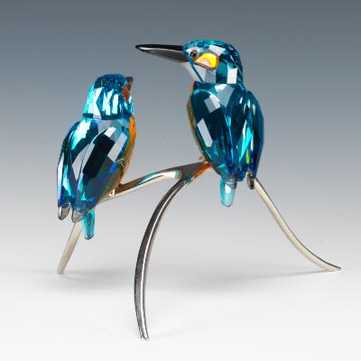 Swarovski Crystal Kingfisher Blue Turquoise Birds | Sold for
