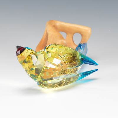 Swarovski Crystal Green Rosella Bird , 09.05.24, Sold: $676.50