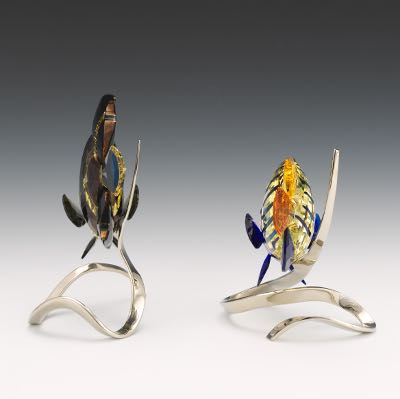 A Pair of Swarovski Crystal Fish | Sold for $590.40 | Aspire Auctions