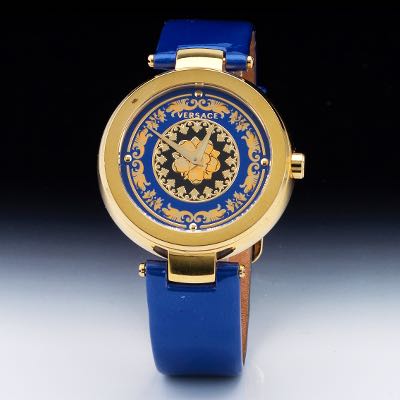 Versace Mystique Foulard Swiss Made Watch, Stainless Steel, Gold