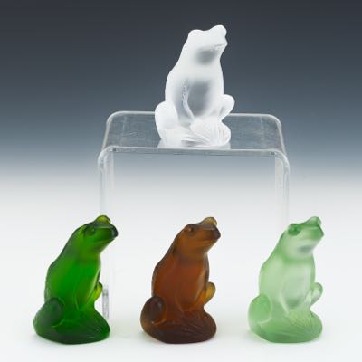 Four Lalique Frogs | René Lalique | Sold for $270.60 | Aspire Auctions